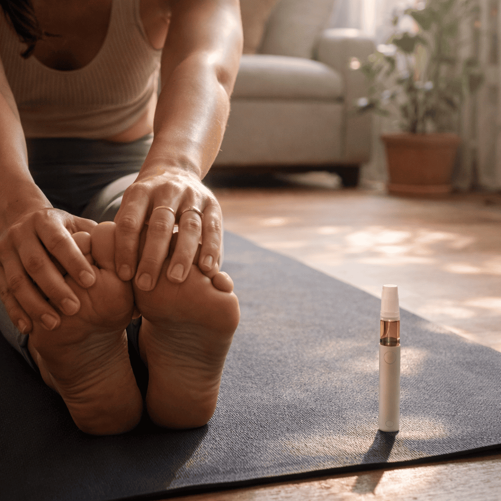 stretching routine that pairs THCA and exercise