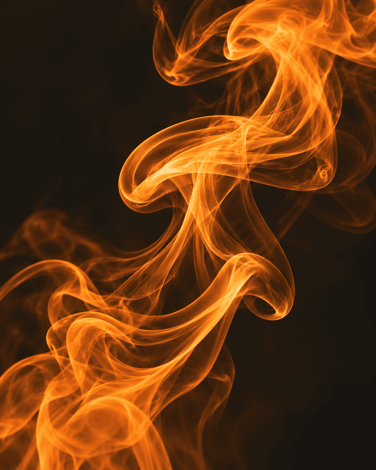 Illustrative orange atmospheric wisps against a dark background.